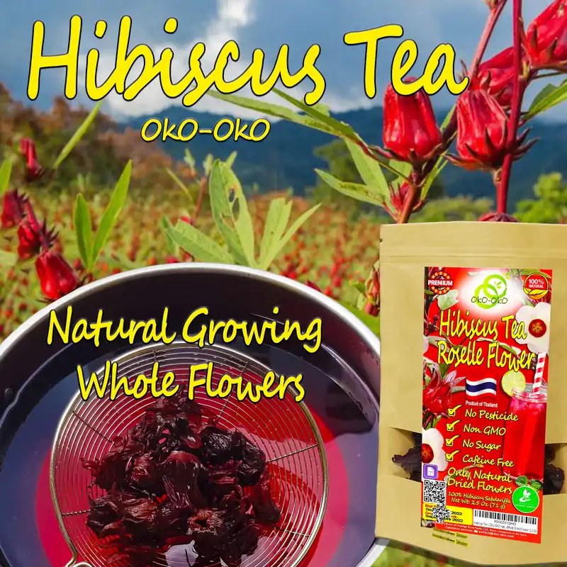 Thé d'Hibiscus <br> fleur entiére | Prestige Euro-Trade Hibiscus Thé ou Roselle Exemple d'utilisation Prestige Euro-Trade